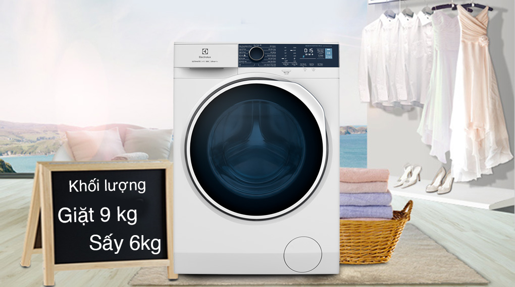 Có nên mua máy giặt sấy không? > Máy giặt sấy Electrolux Inverter 9 kg EWW9024P5WB