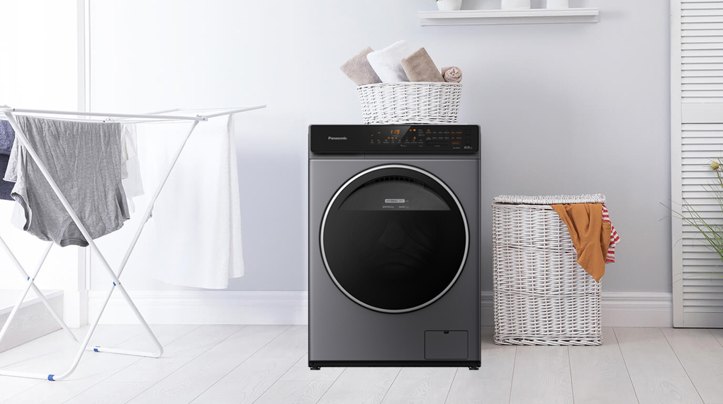 Có nên mua máy giặt sấy không? > Máy giặt Panasonic Inverter 9.5 Kg NA-V95FC1LVT