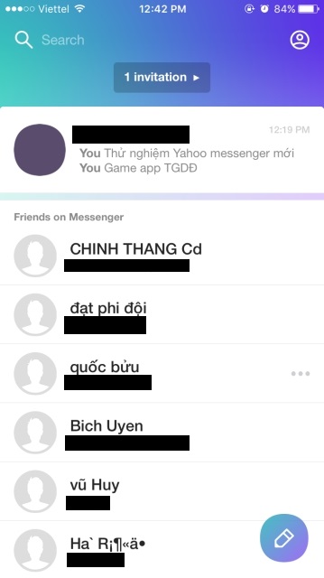 Yahoo Messenger Yahoo Messenger bạn bè