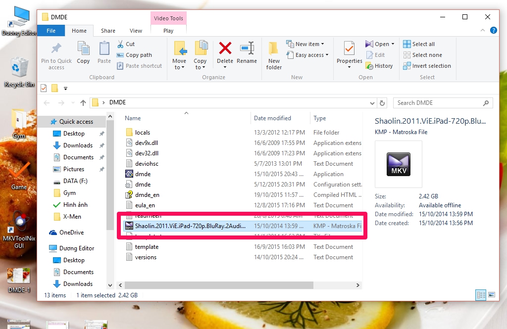File đã được phục hồi File đã được phục hồi