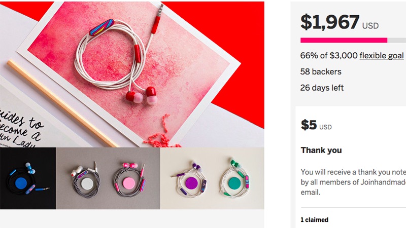 Joinhandmade đang gây quỹ trên Indiegogo Joinhandmade đang gây quỹ trên Indiegogo