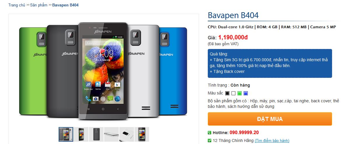 Giá bán 1,19 triệu đồng Giá bán 1,19 triệu đồng