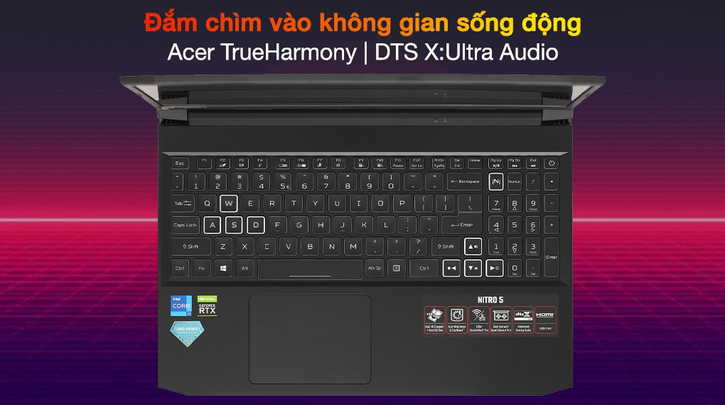 Laptop Acer Nitro 5 Gaming AN515 57 71VV i7 11800H (NH.QENSV.005)