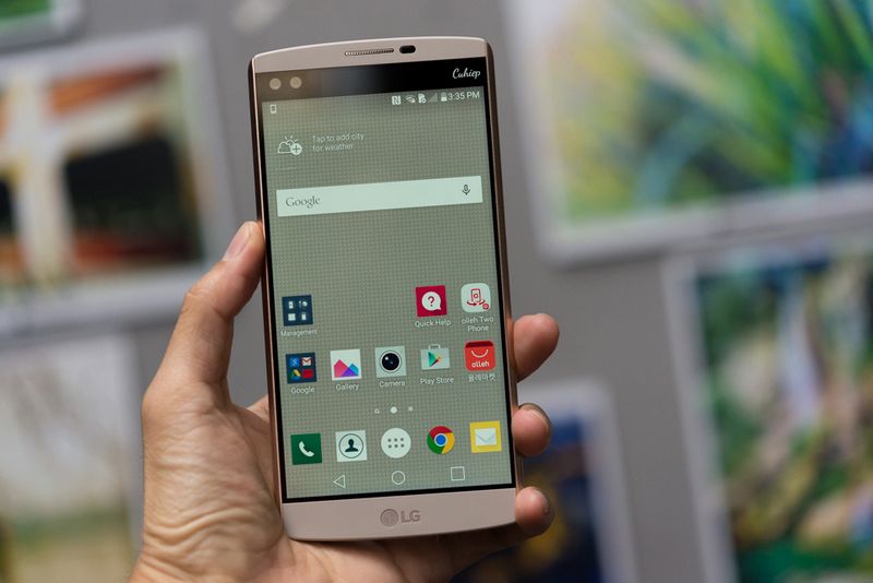 LG V10 với 2 màn hình LG V10 với 2 màn hình