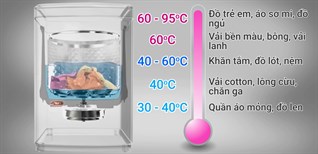 Chọn nhiệt độ nước phù hợp cho máy giặt nước nóng