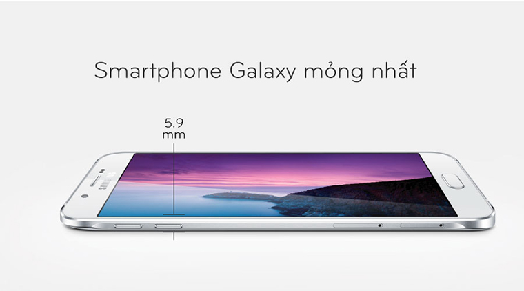 Điện thoại Samsung Galaxy A8 A800VE mỏng nhất