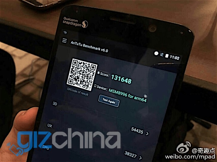 Đây là điểm số AnTuTu của Snapdragon 820 Đây là điểm số AnTuTu của Snapdragon 820