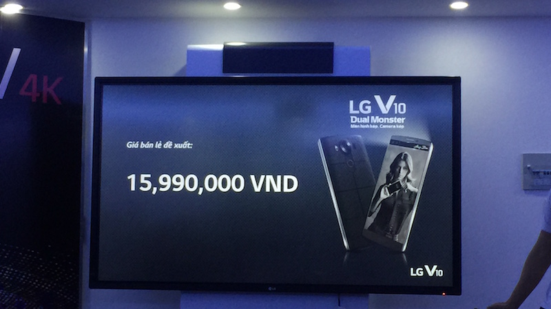Giá bán LG V10