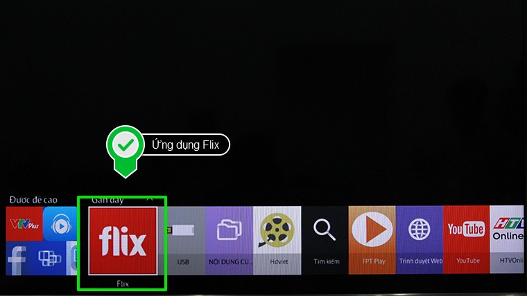 Mở ứng dụng Flix TV