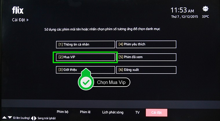 Chọn mua VIP