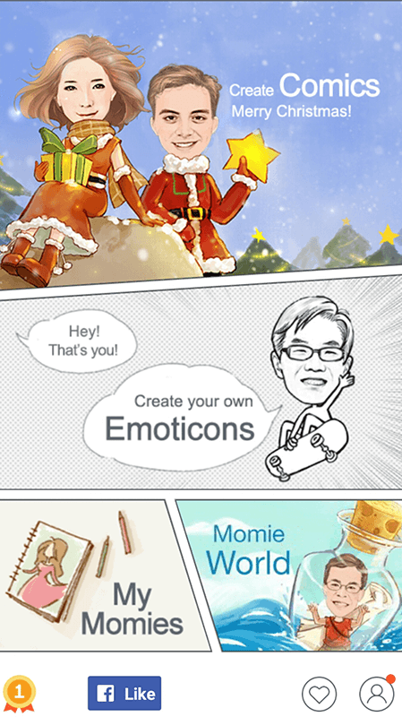 Giao diện trang chủ ứng dụng