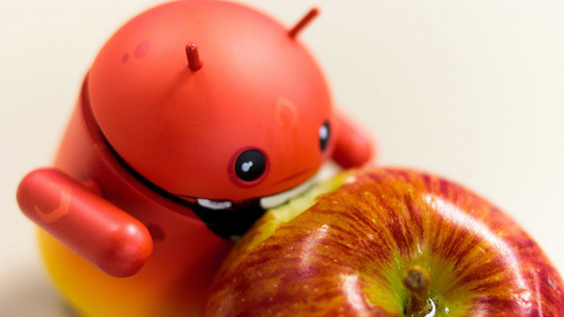Apple vs Android smartphone 