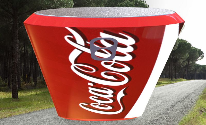 Như lon Coca Cola bị đập bẹp