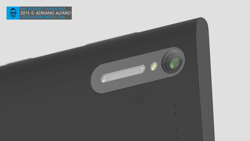 Mẫu thiết kế Lumia 850 của Adriano Alfaro
