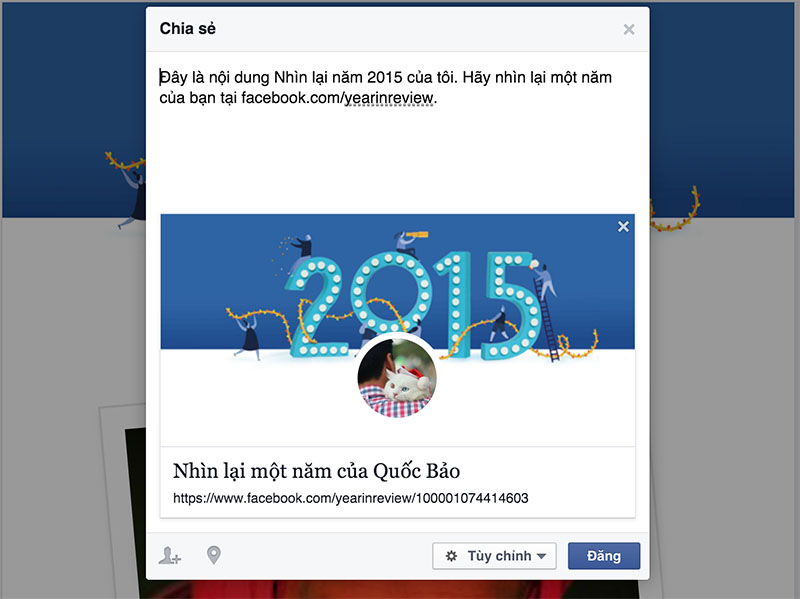 Facebook Year in review 