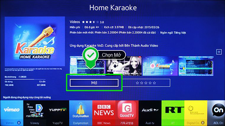 Tính năng Home Karaoke trên Smart Tivi Samsung 4K Crystal UHD 75 inch UA75AU8100