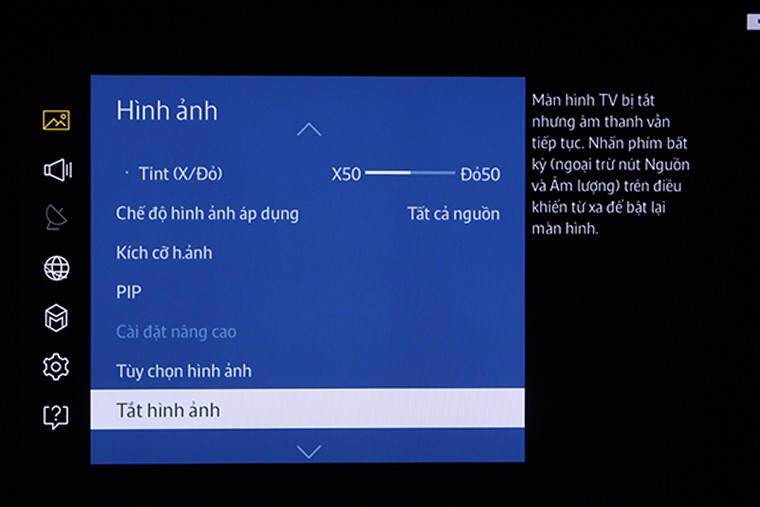 Tắt hình ảnh mà vẫn nghe tiếng