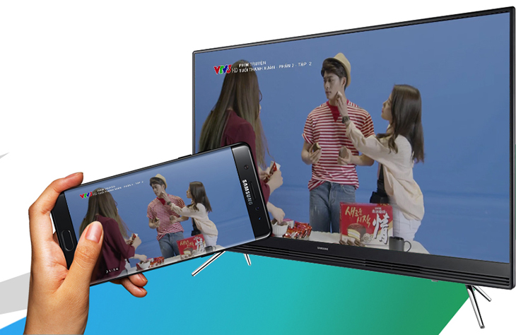 Chiếu màn hình tivi Samsung xuống điện thoại