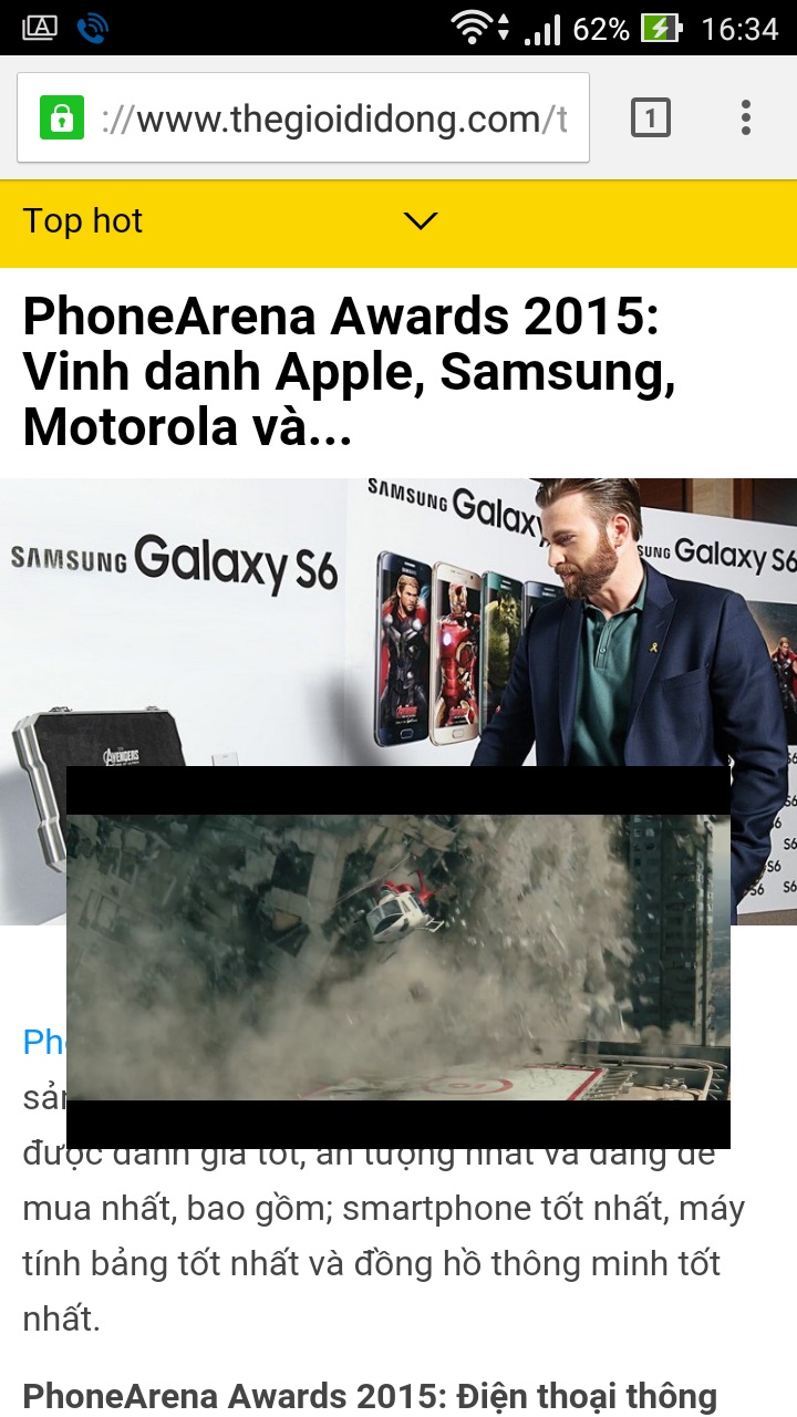 Vừa xem video trên YouTube vừa đọc tin tức tại trang Thegioididong