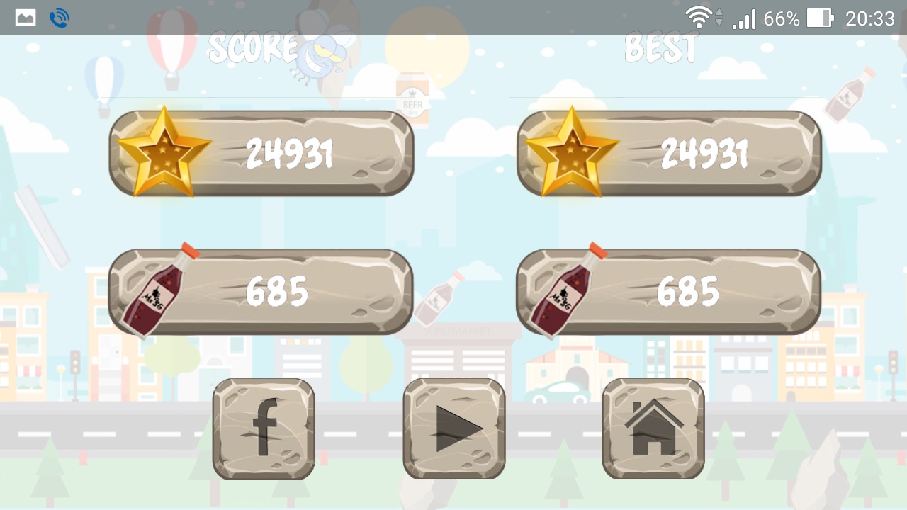 Bạn có thể thách thức bạn bè thông qua cách chia sẻ số điểm lên trên Facebook