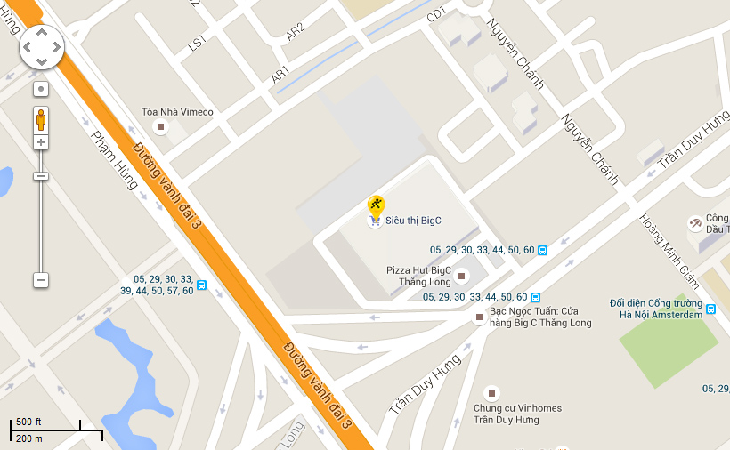 Big C Thăng Long, 222 Trần Duy Hưng, P.Trung Hòa, Q.Cầu Giấy, TP.Hà Nội