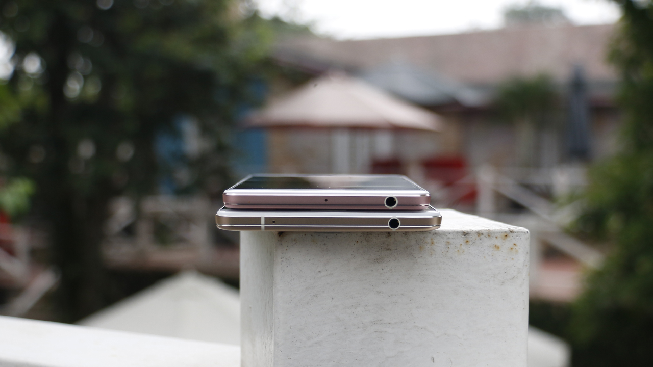 Cạnh viền Oppo R7s và Oppo R7 Plus