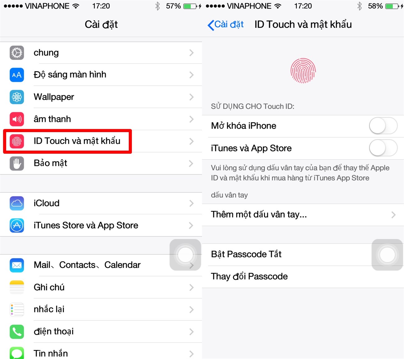 Cảm biến vân tay Touch ID hoạt động không chuẩn cho lắm Cảm biến vân tay Touch ID hoạt động không chuẩn cho lắm