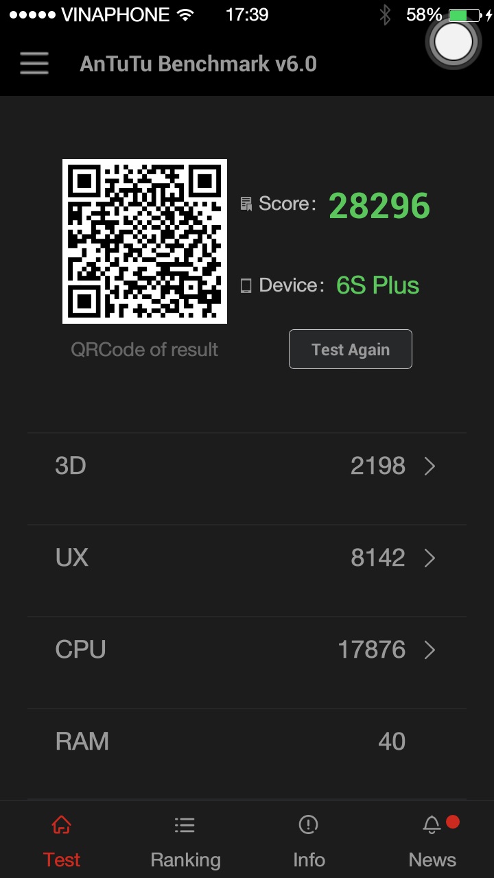 Antutu Benchmark chấm điểm hiệu năng: 28296 điểm Antutu Benchmark chấm điểm hiệu năng: 28296 điểm