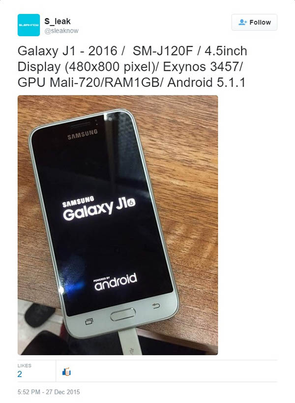 Lộ diện ảnh thực tế smartphone Samsung giá rẻ chạy chip bốn nhân