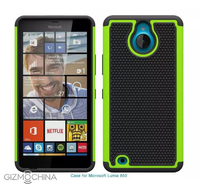Lumia 850 bên trong bộ case bảo vệ Lumia 850 bên trong bộ case bảo vệ