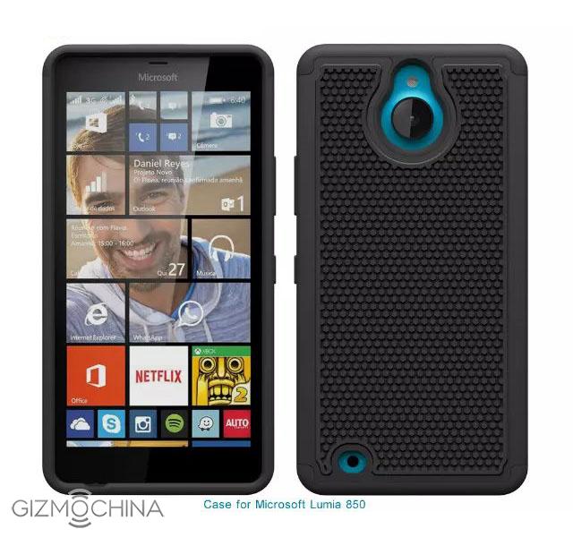 Lumia 850 bên trong bộ case bảo vệ Lumia 850 bên trong bộ case bảo vệ