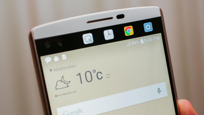 Màn hình phụ hữu ích trên LG V10