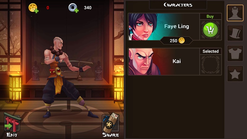 Bạn sẽ thuờng xuyên hạ những tên ninja có trang phục na ná nhân vật Sub-Zero trong tựa game Mortal Kombat. Lưu ý dưới chân những tên này điều có đánh số, tương đương với lượt bạn ra đòn để hạ được hắn.