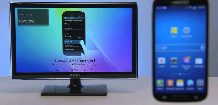 Hướng dẫn chiếu màn hình điện thoại Samsung lên Tivi