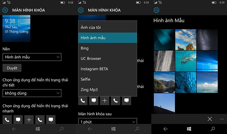 Cach Thay đổi Hinh Nền Tren Windows 10 Mobile