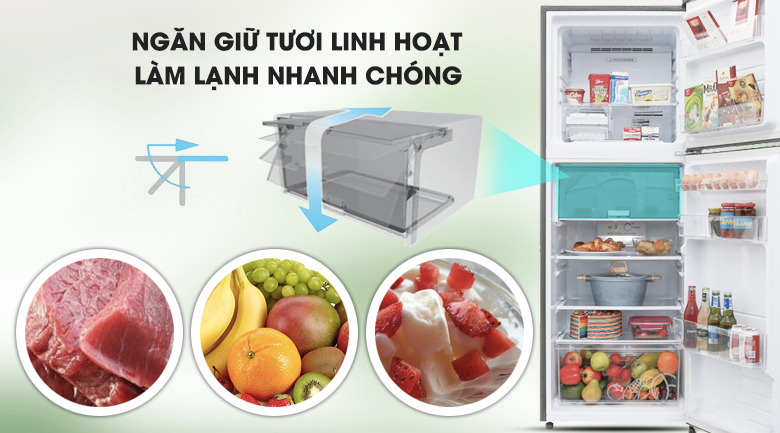 Chọn tủ lạnh có ngăn chứa thực phẩm lớn