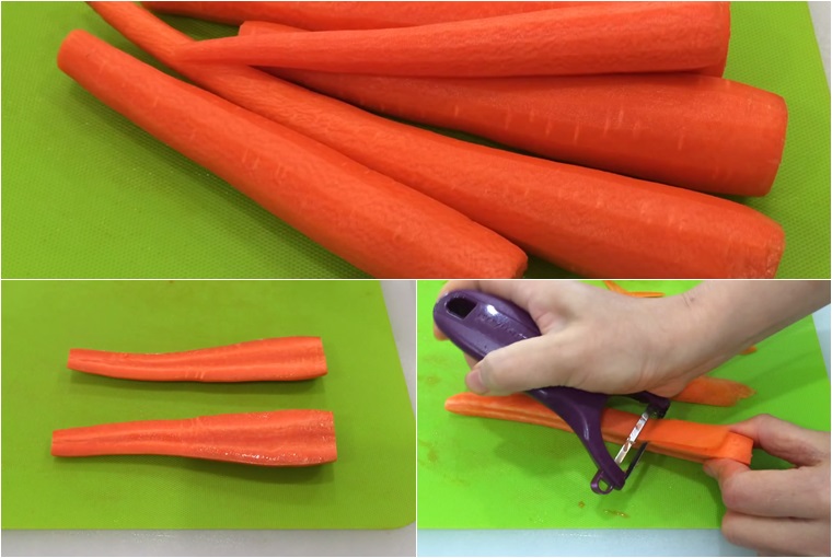Bước 1 Sơ chế cà rốt Mứt cà rốt