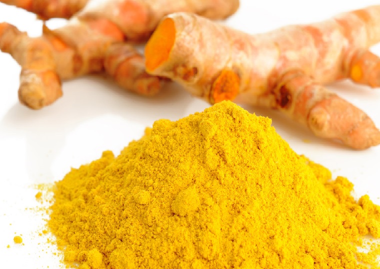 Exfoliate dead skin with turmeric powder