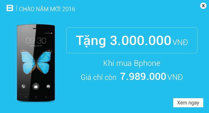 Bphone giảm giá mạnh Bphone giảm giá mạnh