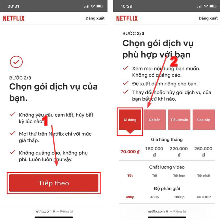 Chọn gói dịch vụ Netflix theo nhu cầu sử dụng