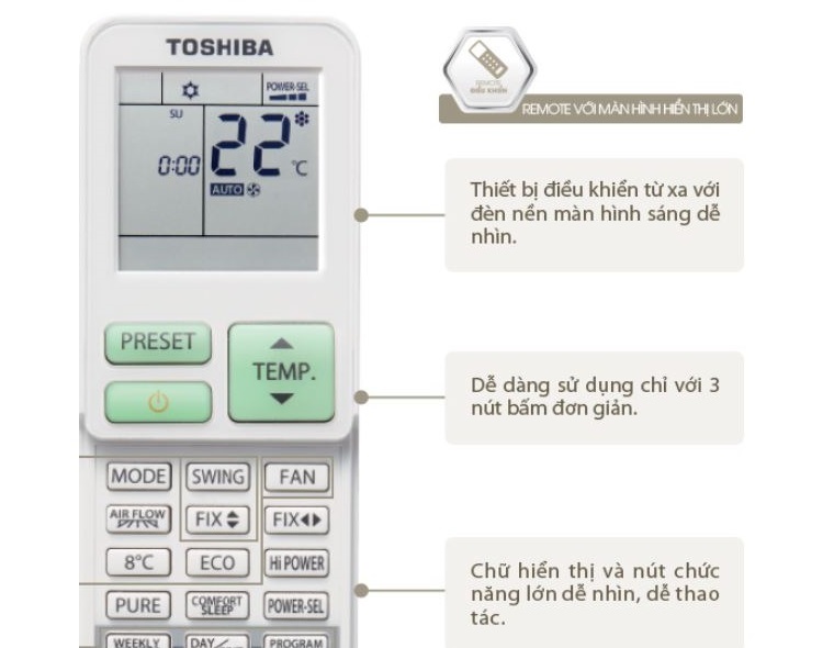 Sự tiện nghi trong quá trình điều khiển của máy lạnh Daiseikai