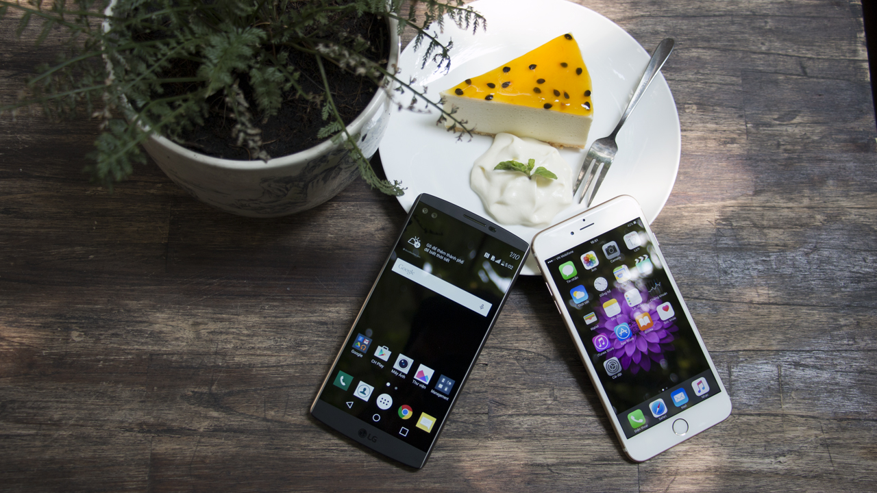 LG V10 và iPhone 6s Plus