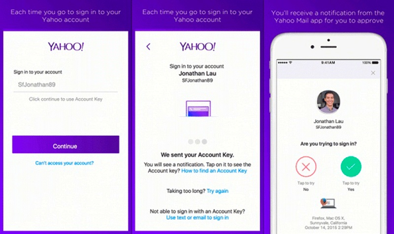 Giải pháp Yahoo Account Key