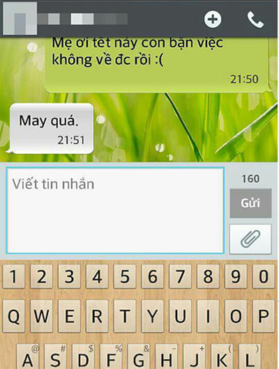 Troll SMS xuân này con không về 08