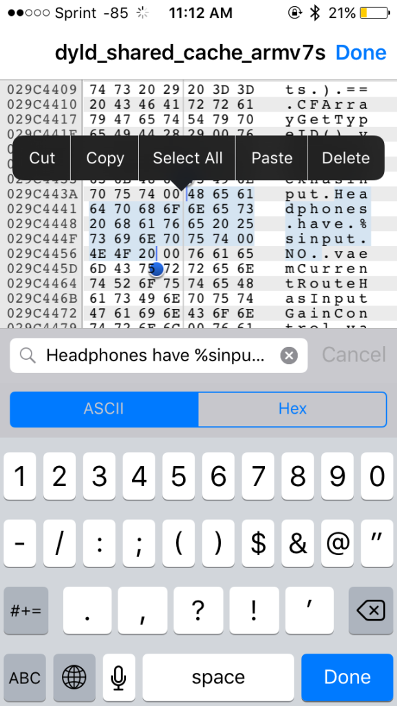 Dòng mã code trong iOS 9.3