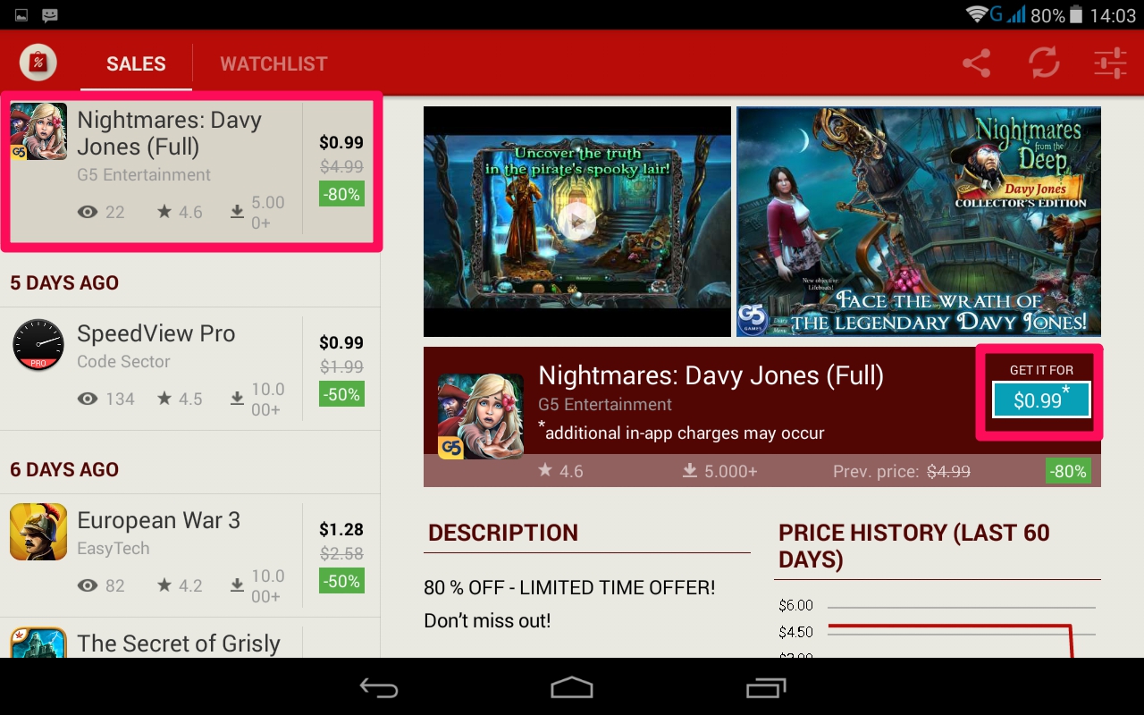Giao diện chiều ngang của AppSales Giao diện chiều ngang của AppSales