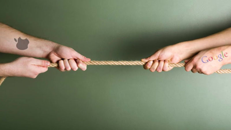 GoogleApple_1 Google phải trả 1 tỷ USD cho Apple để duy trì Google Search trên iPhone