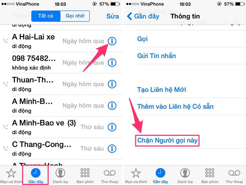 Cách bỏ chặn số điện thoại