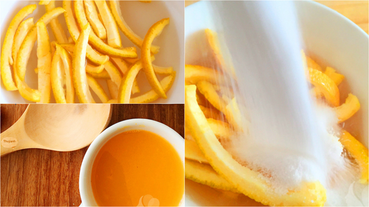 How to make super easy to enjoy flexible orange peel jam on Tet holiday