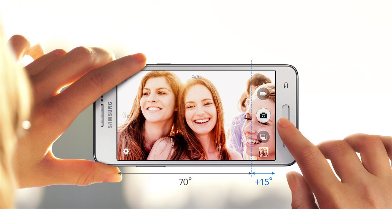 Samsung Galaxy Grand Prime G531 có camera sau 8MP kèm đèn LED Flash trợ sáng